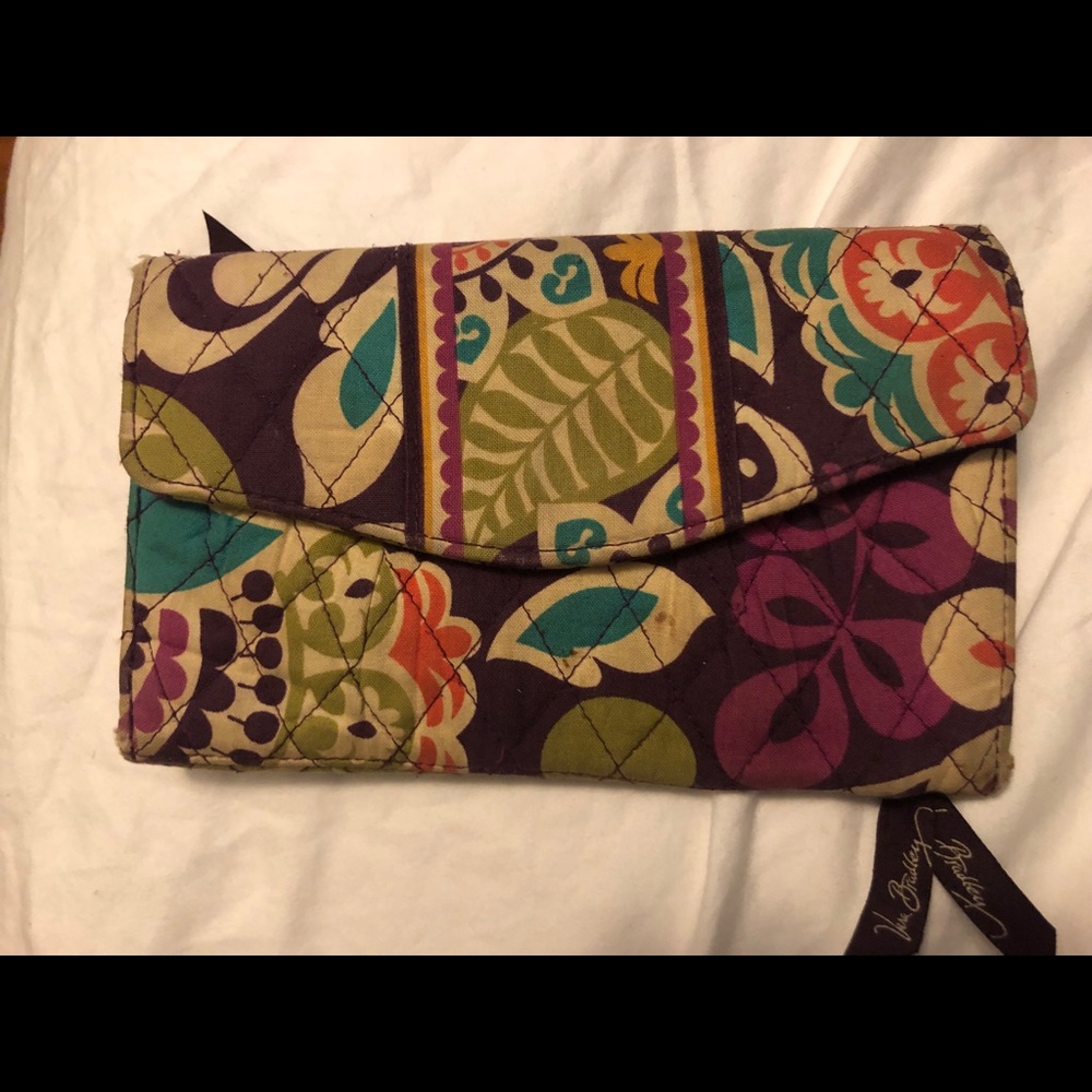 Vera Bradley Wallet in Plum Crazy